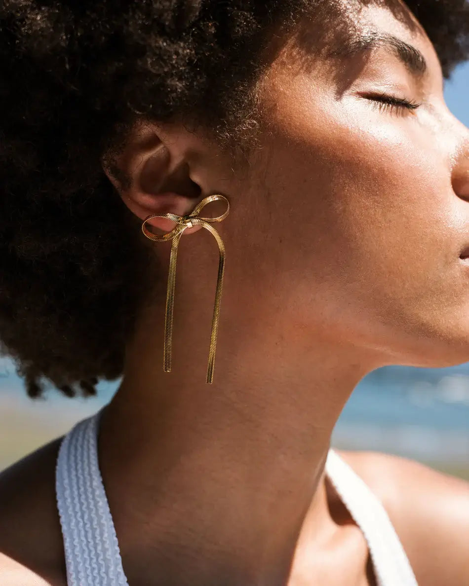 Bow Céline Earring (Gold Plated)