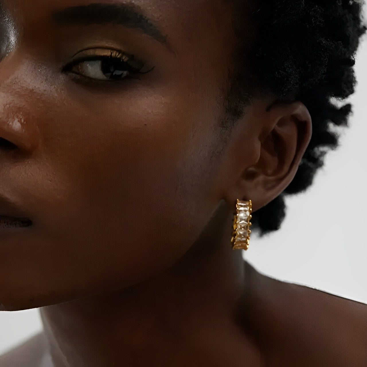 Aro Serena Zirconia Earring (18K Gold Plated)