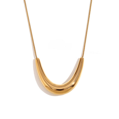 Smile Choker Cola of Ratón Necklace (18K Gold Plated)