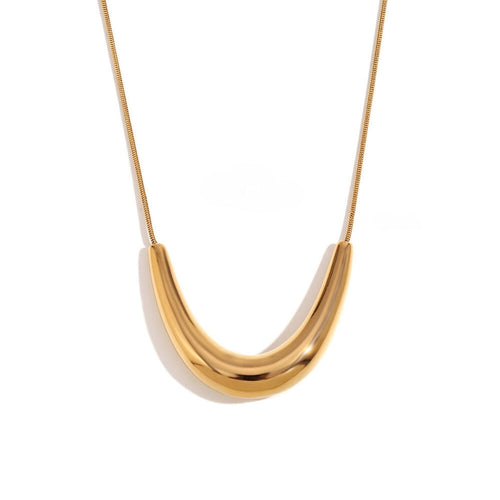 Smile Choker Cola of Ratón Necklace (18K Gold Plated)