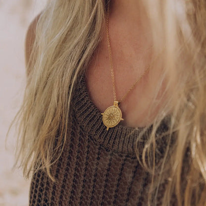 Sun Divino Necklace (18K Gold Plated)