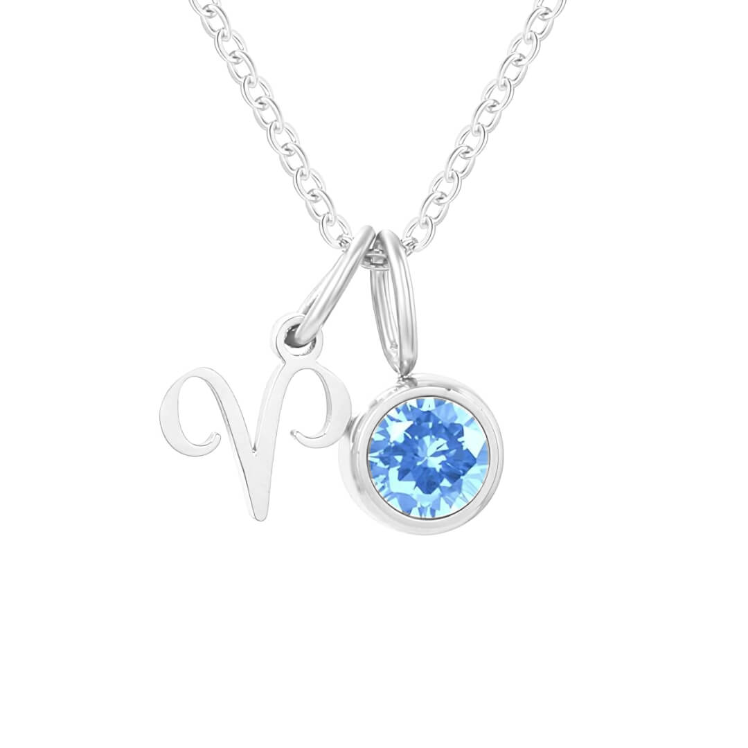 Signos with Stones of Nacimiento Necklace (18K Gold Plated)