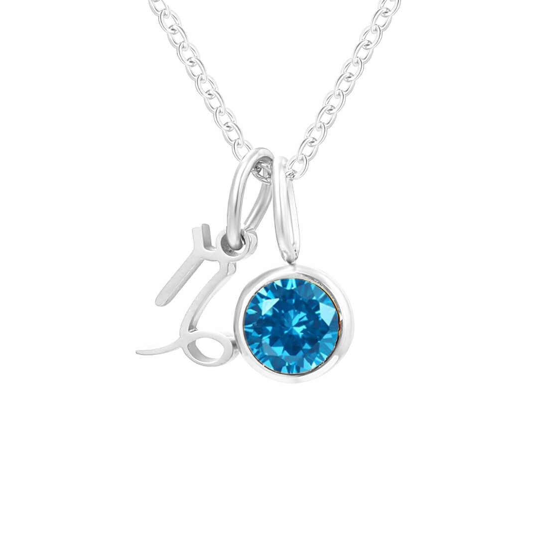 Signos with Stones of Nacimiento Necklace (18K Gold Plated)