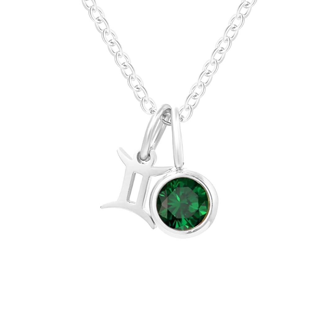 Signos with Stones of Nacimiento Necklace (18K Gold Plated)