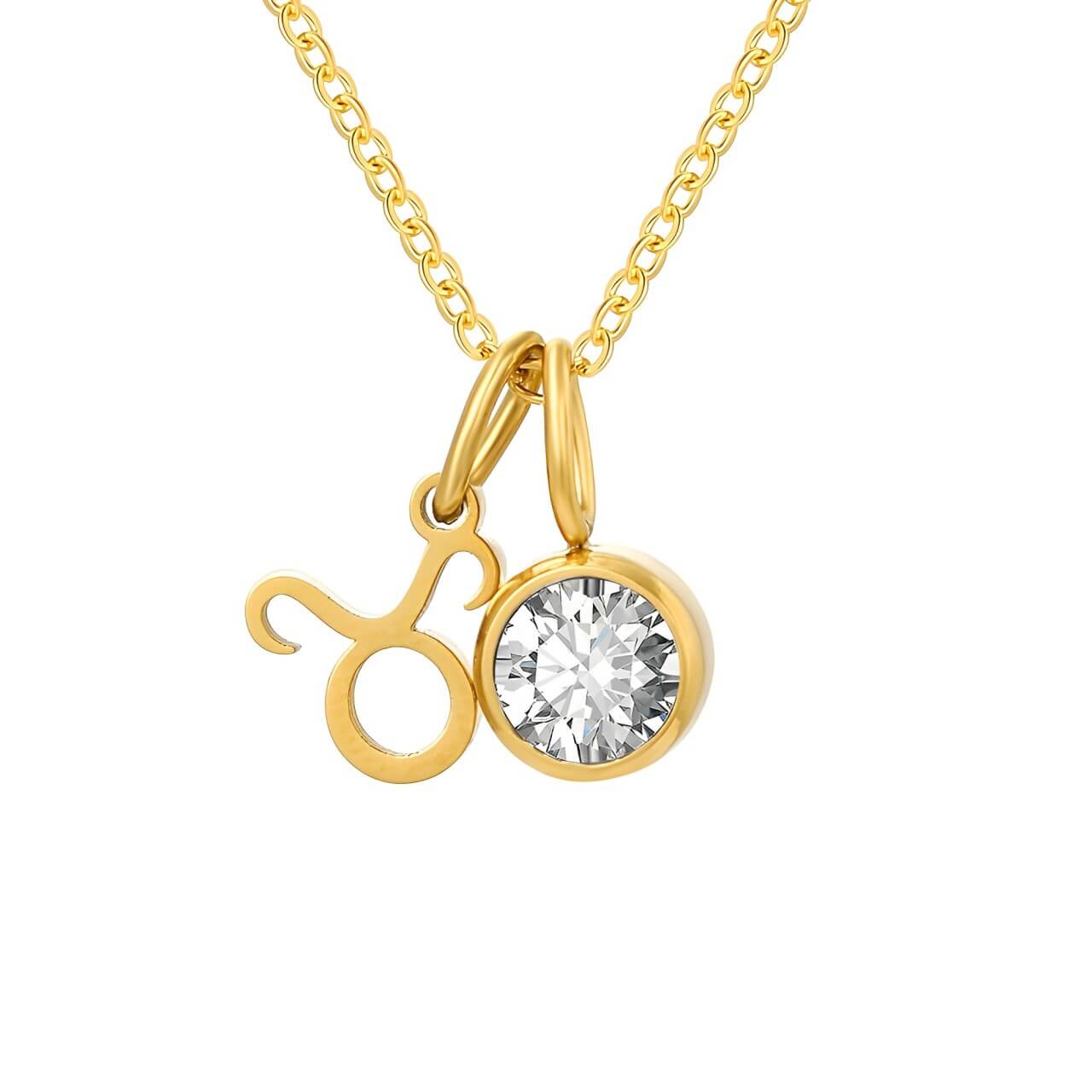 Signos with Stones of Nacimiento Necklace (18K Gold Plated)