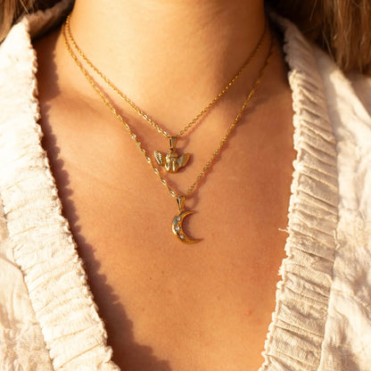 Ángel Gabriel Necklace (Gold Plated)