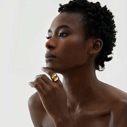 Voluta Elegance Ring (18K Gold Plated)