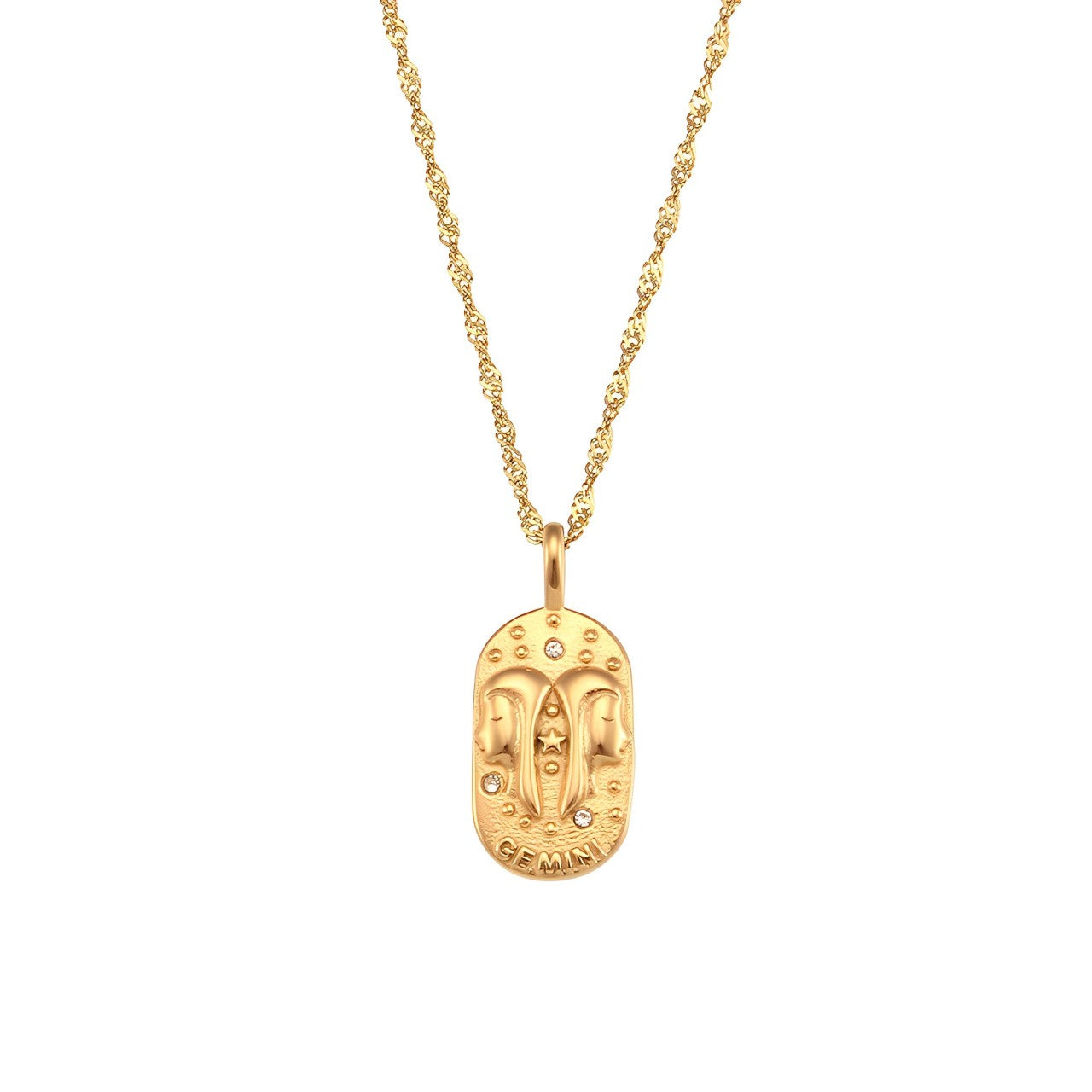 Zodíaco Chain Braided Necklace (18K Gold Plated)