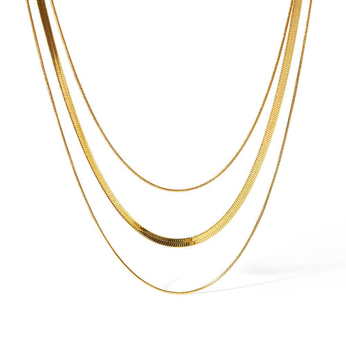 Mixto of Malla and Cola of Ratón Necklace (18K Gold Plated)