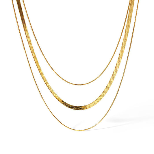 Mixto of Malla and Cola of Ratón Necklace (18K Gold Plated)