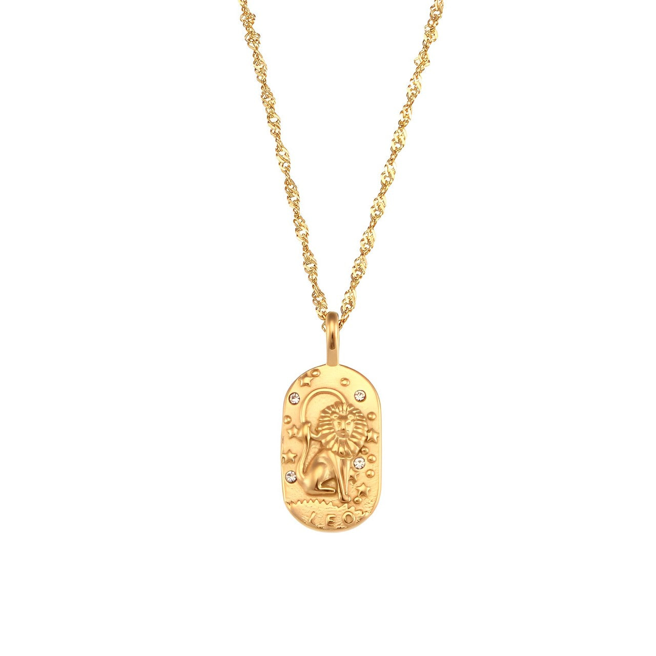 Zodíaco Chain Braided Necklace (18K Gold Plated)