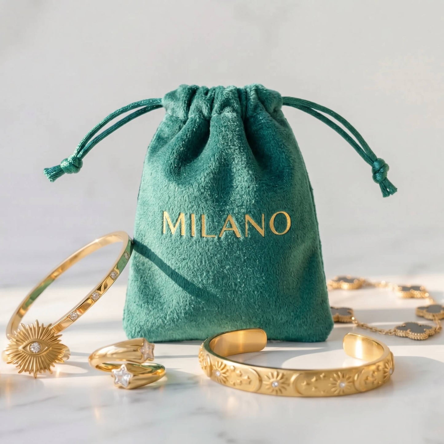 Ángel Gabriel Necklace (Gold Plated)