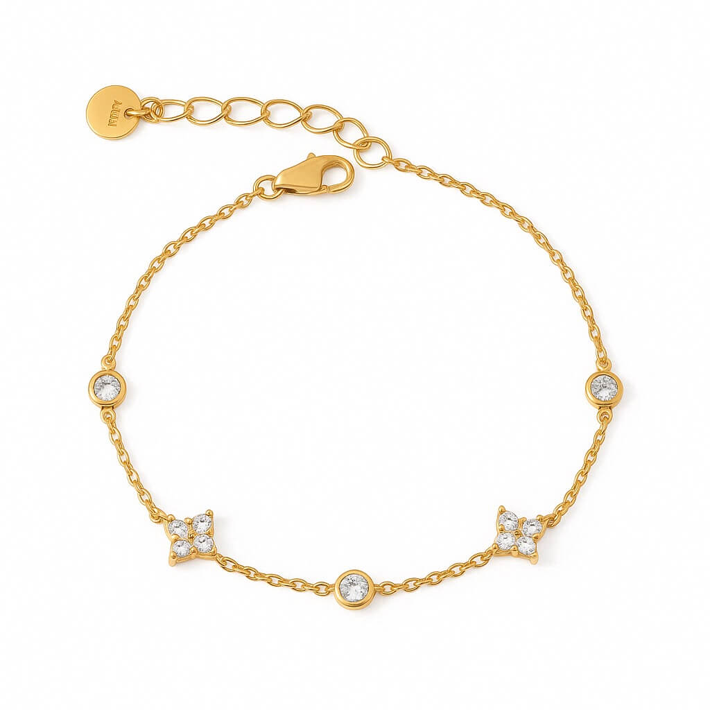 Constelación with Zirconia Bracelet (Gold Plated)