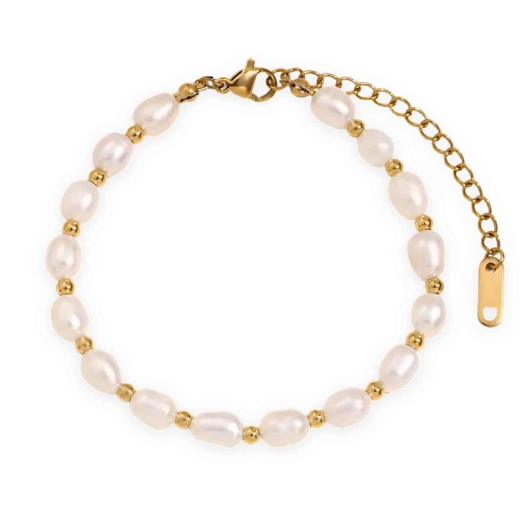 Classic of Natural Pearls Bracelet (Chapada in Gold)