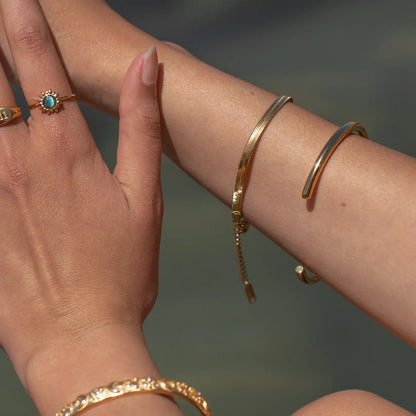 Snake Mallada Bracelet (Chapada in Gold)