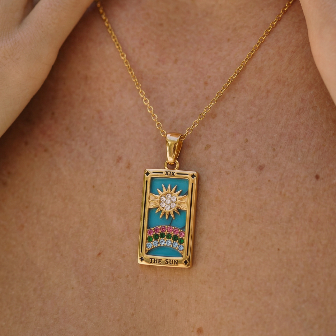 Collection Tarot - Necklaces with Pendants of the Cartas (18K Gold Plated)
