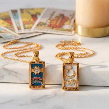 Collection Tarot - Necklaces with Pendants of the Cartas (18K Gold Plated)
